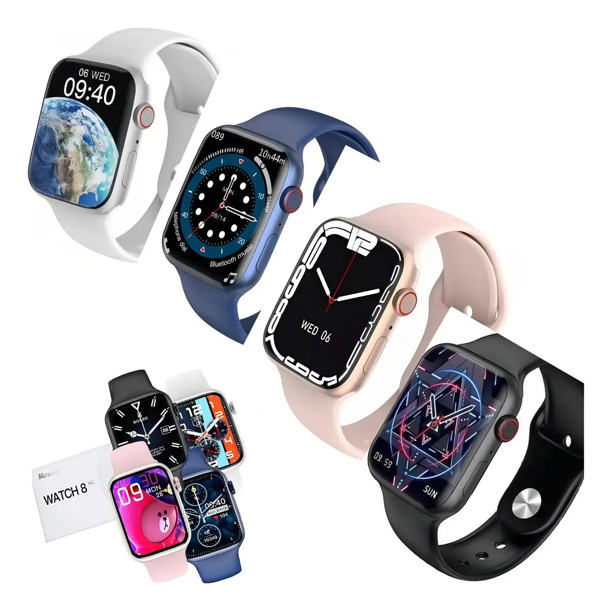 Smartwatch DLAYSA W28 Pro Bluetooth NFC Monitor Saúde e Chamadas