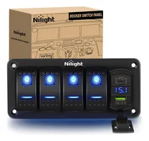 Comprar Panel De Interruptores Basculantes De 4 Vías Retroilum...