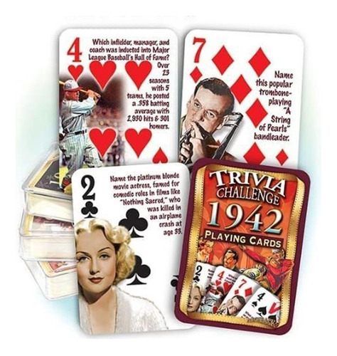 Flickback 1942 Trivia Playing Cards: Gran Cumpleaños