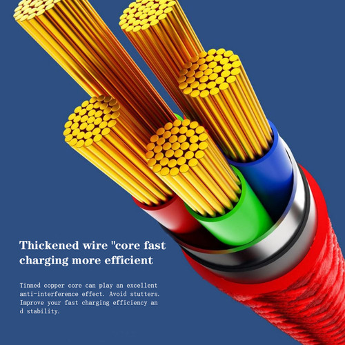 Zy Cable De Carga Rápida Con Cargador Usb Múltiple 3 En 1