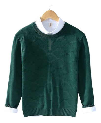 Moda Argyle Knitwear Jersey De Los Hombres De Manga Larga Su