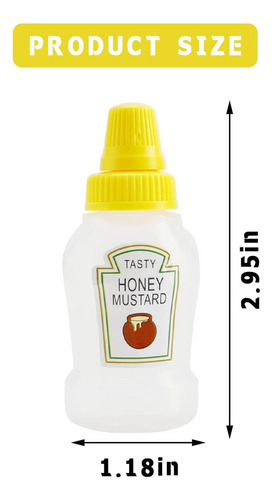 4 Botellas Mini Ketchup Salsa Dispensador Mini Aderezos