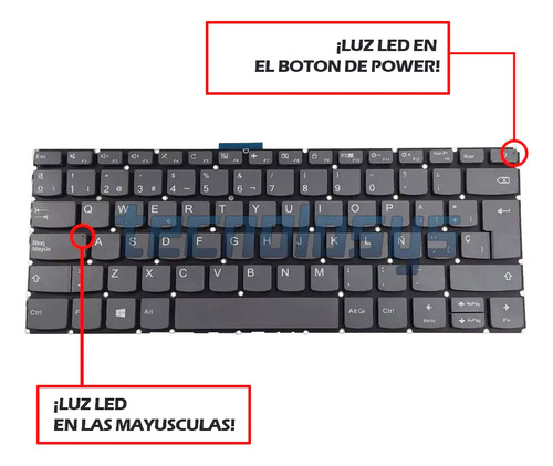 Imagen 2 de 3 de Teclado Lenovo S145-14iwl S145-14api S145-14ast S145-14igm