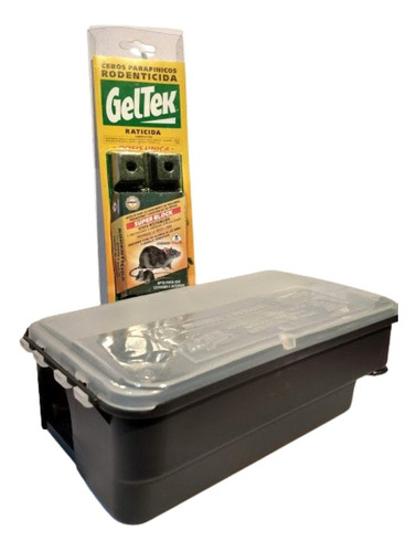 Caja Cebadera Porta Cebos + Blister De 10 Cebos Parafinicos