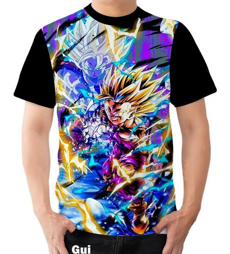 Camiseta Camisa Personalizada Super Sayajin Goku Vegeta