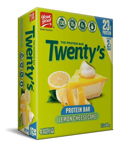 Box 4 Barras Twentys Lemon Cheesecake - Your Goal