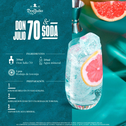 Imagen 4 de 6 de Tequila Don Julio 70 700ml