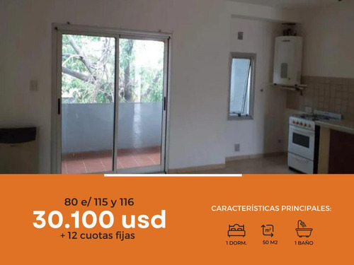 Departamento En Venta - 1 Dormitorio 1 Baño - 50 Mts2 - Villa Elvira, La Plata [financiado]