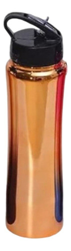 Botella Termica Acero Inox. Con Pico Y Aro Colgante 500ml Color Rosa Y Fucsia