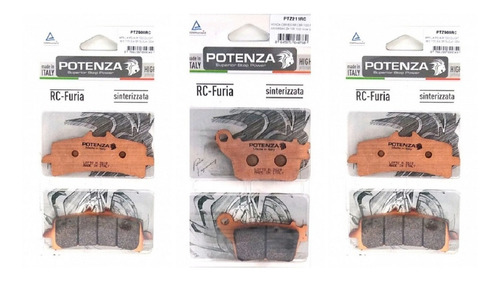 Kit Pastilhas Freio D + T Potenza Zx 10r Zx10r Ver Descrição