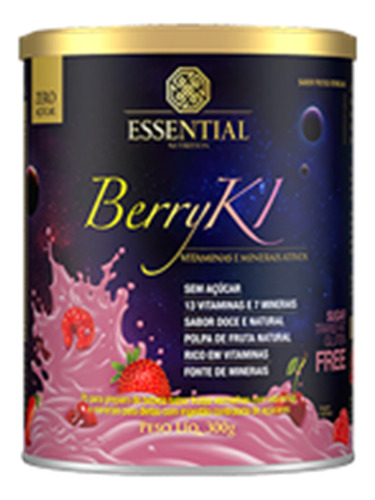 Berryki Vitaminas E Minerais Ativos 300g Essential Nutrition
