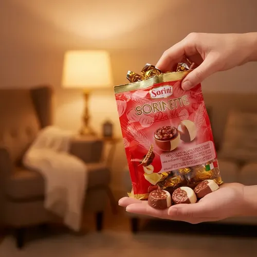 Bombom Italiano Sorini Sorinette Double Creme De Avelã 200g