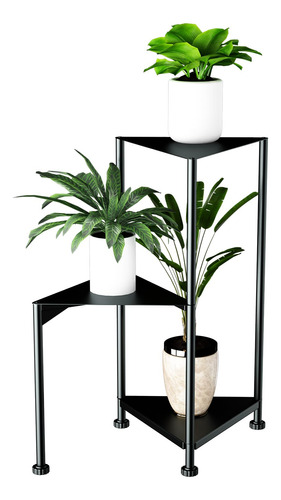 Soporte De Metal De 3 Niveles Para Plantas Para Interiores Y