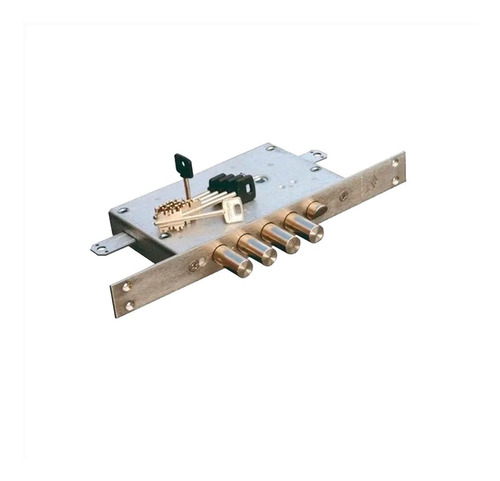 Imagen 4 de 7 de Cerradura Para Embutir Blindada 56535 Doppia Mappa 60mm Cisa