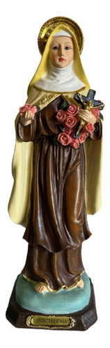 Imagem De Santa Teresinha Freira Carmelita Em Resina 31 Cm Cor Colorido