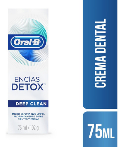 Pasta Dental Oral B Encías Detox Deep Clean 75ml