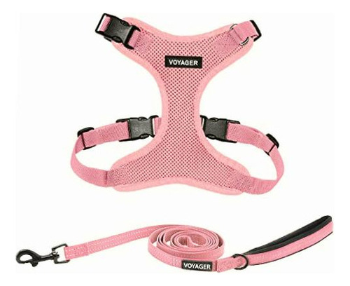 Best Pet Supplies Voyager Step-in Lock Dog Harness And Color 1 rosa (con correa)