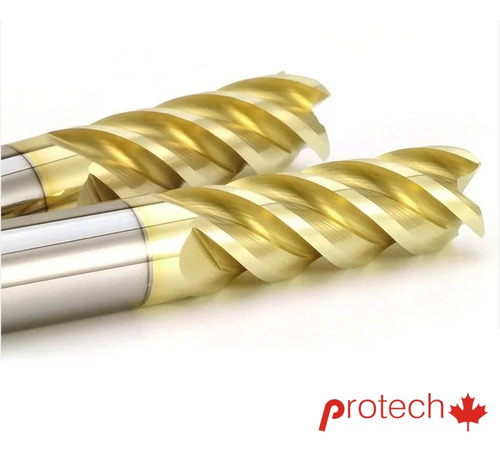 Fresa Metal Duro Integral Plana 10 Mm 4 Filos Zircon (hrc55)