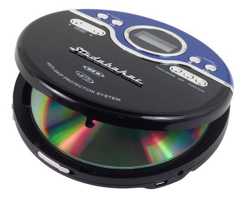 Leitor De Cd Portátil Studebaker Sb3704 Retro Com Rádio Fm