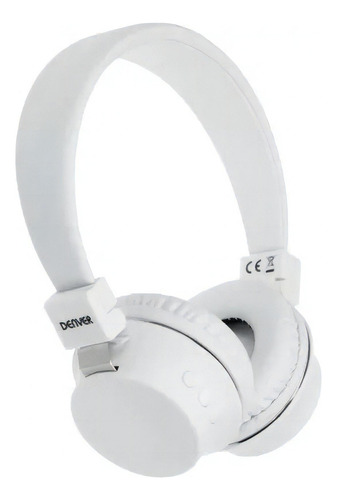 Auriculares Inalambricos Denver Bluetooth Bth-205 Color Blanco