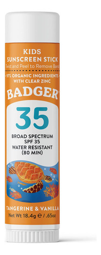 Badger Protector Solar Mineral Spf 35 Para Nios, Protector S