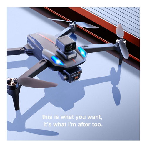 Drone Semiprofesional Gps Evita Obstáculos Motor Brushless Color Negro