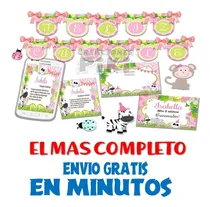 Comprar Kit Imprimible Candy Bar Animales Jungla Selva Nenas Full