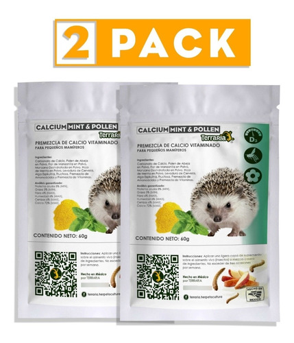 Imagen 1 de 3 de Calcium Mint & Pollen Terraria 2 Pack