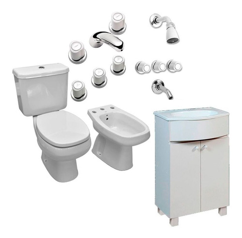 Inodoro Deposito Bidet Griferia Vanitory Roca Monaco Pe