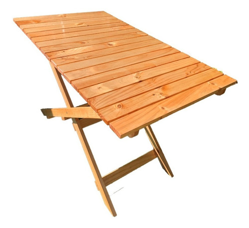 Mesa Rectangular Plegable De Madera