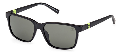 Lentes De Sol Verde Timberland Tb932601n Color Negro Varilla Negro Armazón Negro