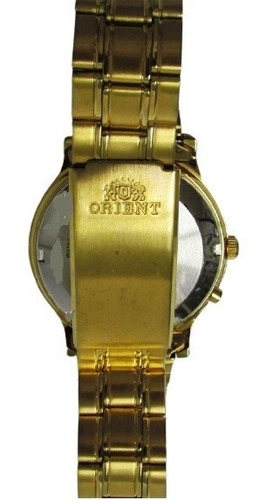 Relógio Orient Masculino Médio Automático Dourado Fem0301yf9