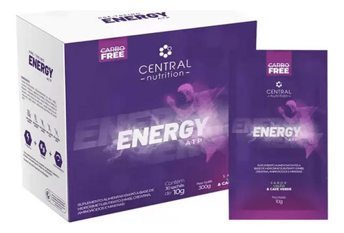 Energy Atp Central Nutrition - Único Com Hmb - 30 Sachês