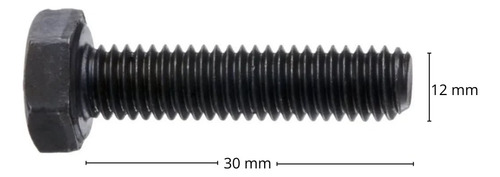 Perno Hexagonal G. 8.8 De 12-1.75 Largo 30mm C/ Tuerca - 5un