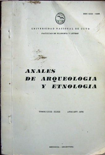 Anales De Arqueologia Y Etnologia