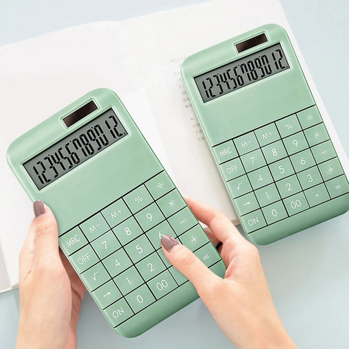 Calculadora Escritorio Diseño Delgado Digital De 12 Dígitos
