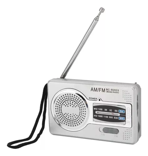Radio AM FM, radio con pilas, radio portátil de bolsillo con la