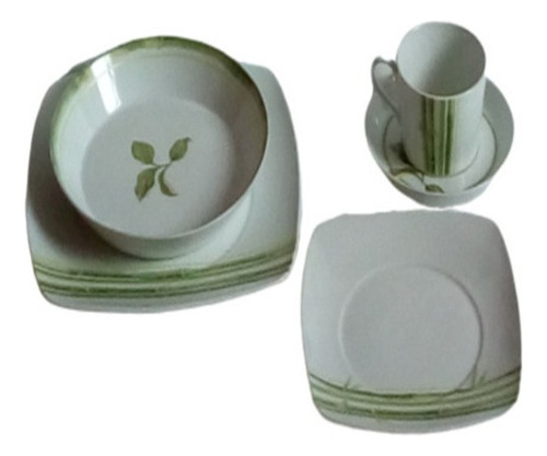 Vajilla De Porcelana Beyon Green 10 Piezas