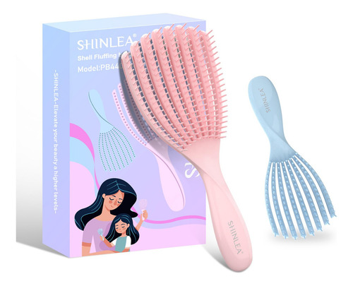 Shinlea - Cepillo Desenredante Para Cabello 2 Unidades, Sin