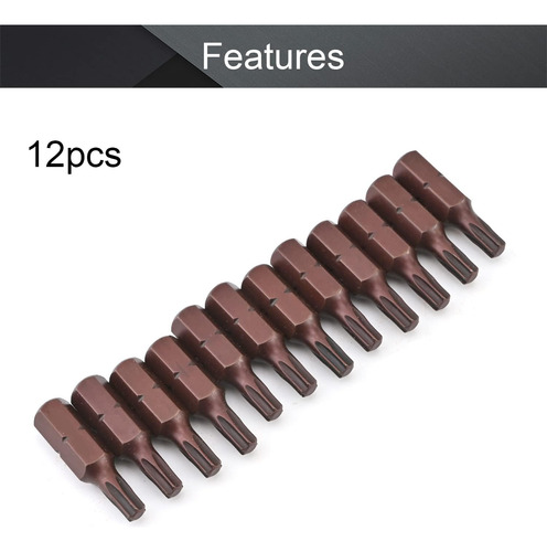 12pcs T20 Torx Destornillador Bits Pulgadalargo 1/4 Pulgadas