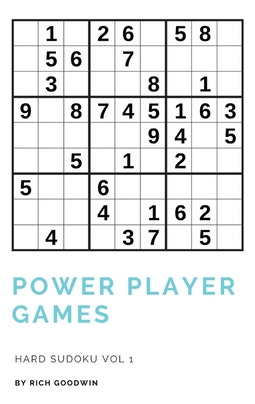 Libro Power Player Games Hard Sudoku Vol 1 - Goodwin, Rich