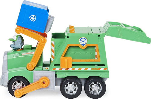 Paw Patrol Camion De Reciclaje Rocky Carga Y Transporta