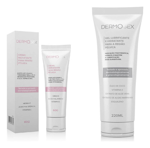 Kit 2 Hidratante Intimo Feminino Interno E Externo Dermosex