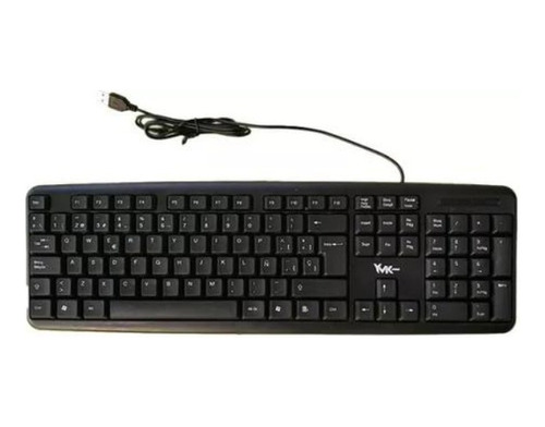 Teclado Usb Negro Yvk Pc Español