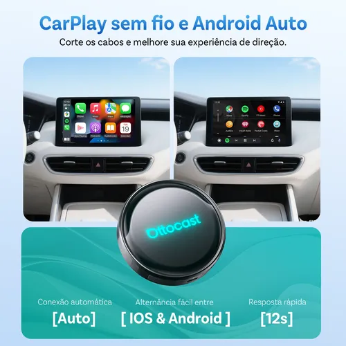 Ottocast P3 PRO ワイヤレス CarPlay Ottocast P3 Pro Ai Box Carplay Android Auto Sem Fio Android 13 8gb