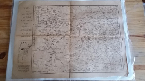 Mapa Inst.geog.militar Diario La Prensa 25 Agosto 1932