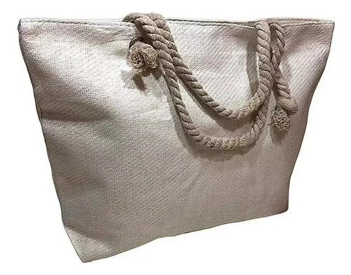 Bolsa Branca Estruturada Forrada Resistente Grande Luxo