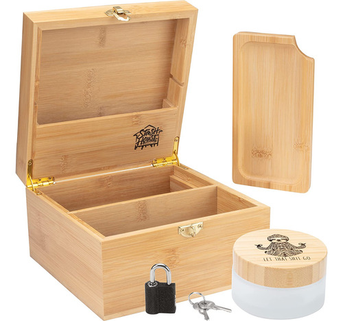 Set De Caja De Almacenamiento De Bambú Meditación De ...
