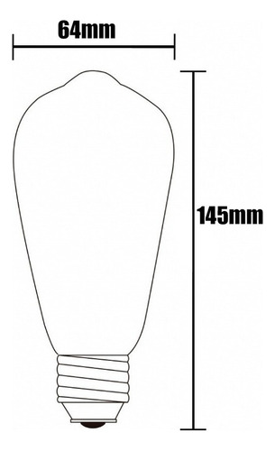 Kit 5 Pendentes Nordic 22cm + 5 Lamp Filamento Carbst64 110v