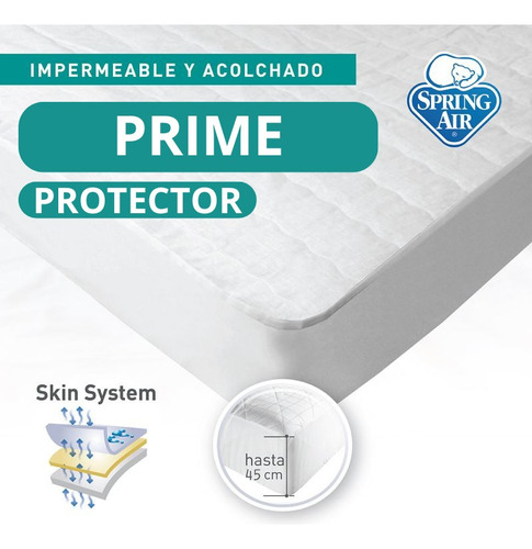 Cubre Colchón Impermeable Matrimonial Spring Air Prime